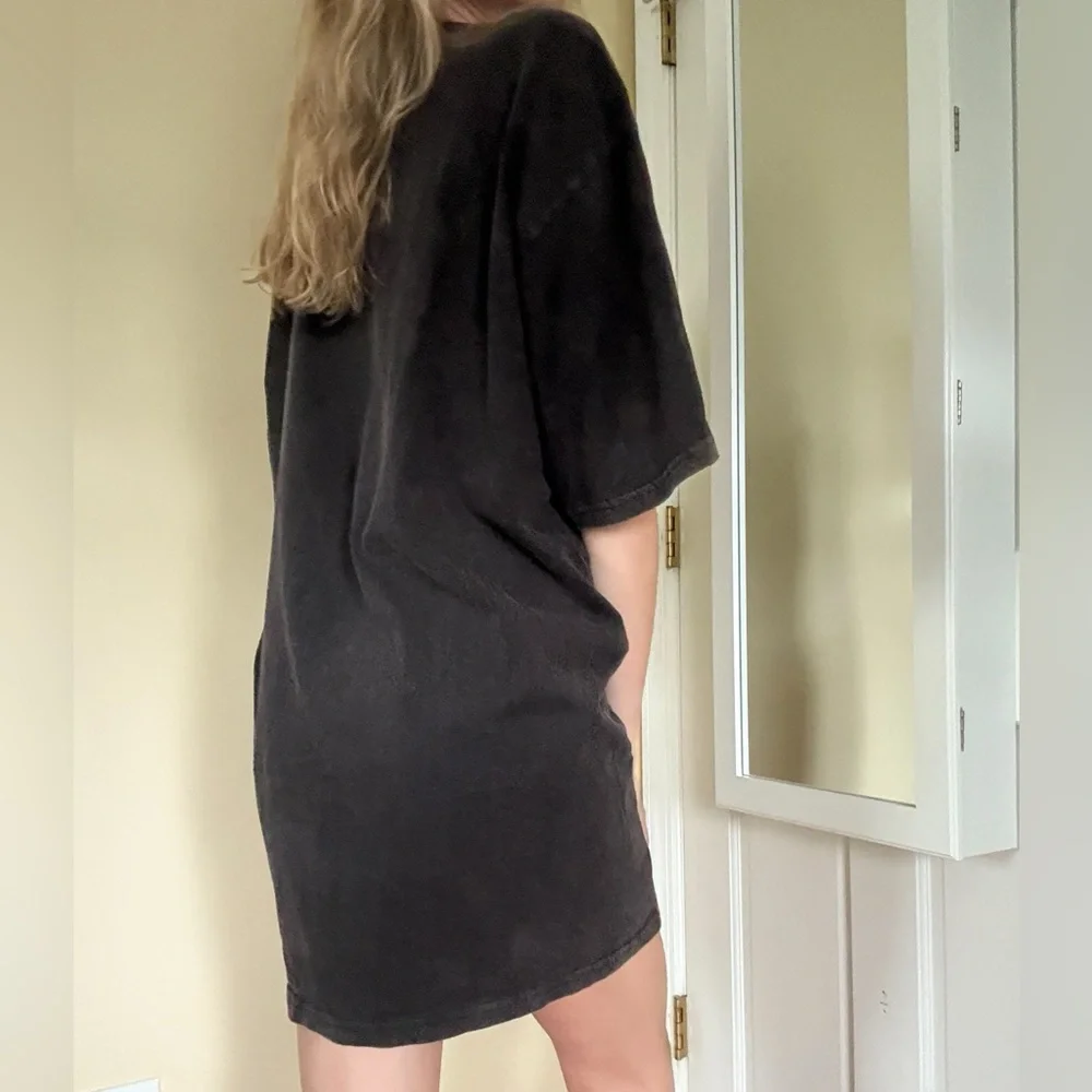 Princess Polly Black Graphic T-Shirt Dress with Eagle Design - Picture 9 of 9